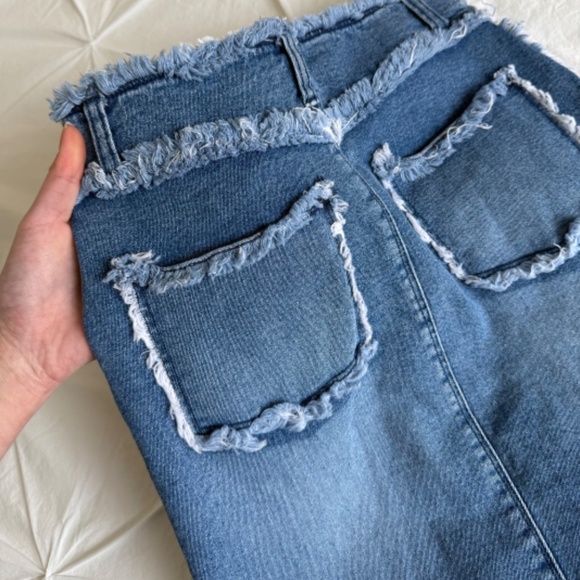 y2k Nevada distressed denim mini skirt - Picture 5 of 9